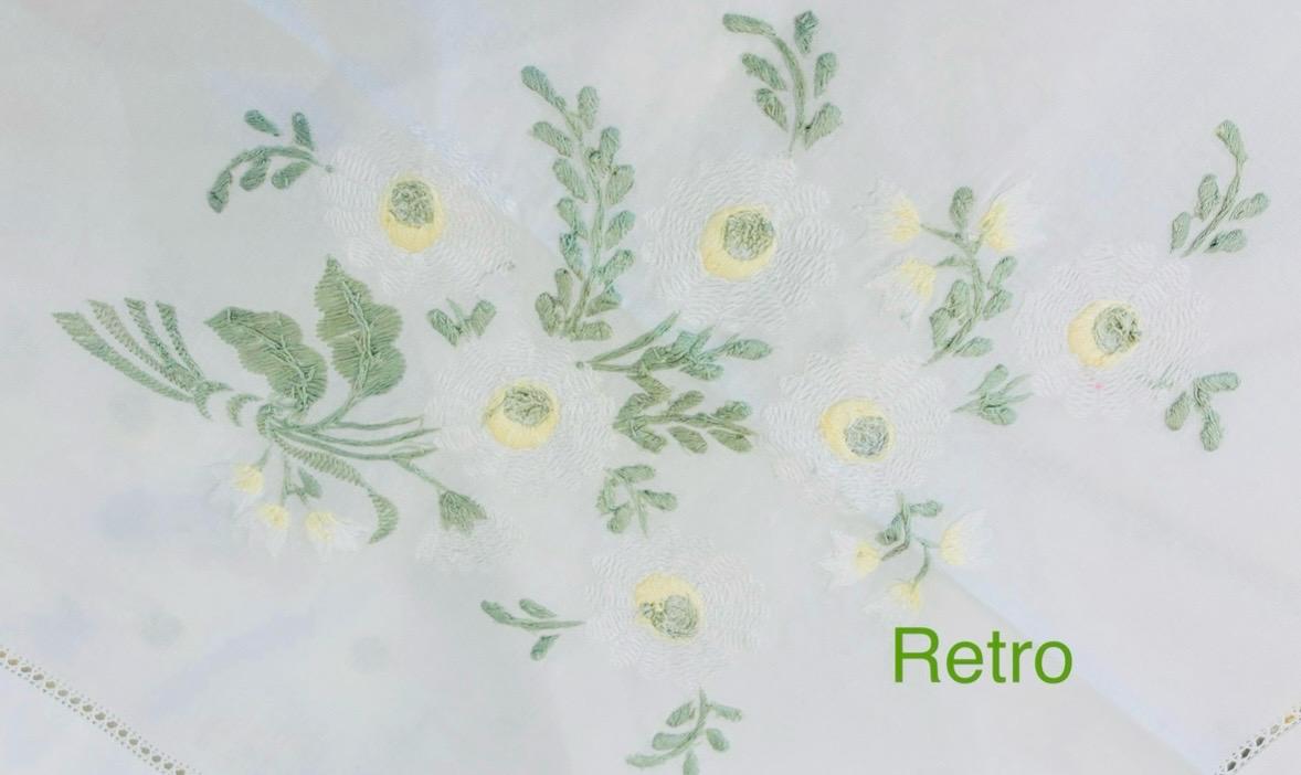 TOVAGLIA RETTANGOLARE PURO COTONE BIANCO RICAMO A MANO PUNTO PIENO CM 170x270 (CML)