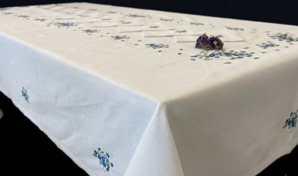 TOVAGLIA RETTANGOLARE GRANDE MISURA COTONE MERCERIZZATO BIANCO RICAMO A MANO PUNTO PIENO CM 170x320