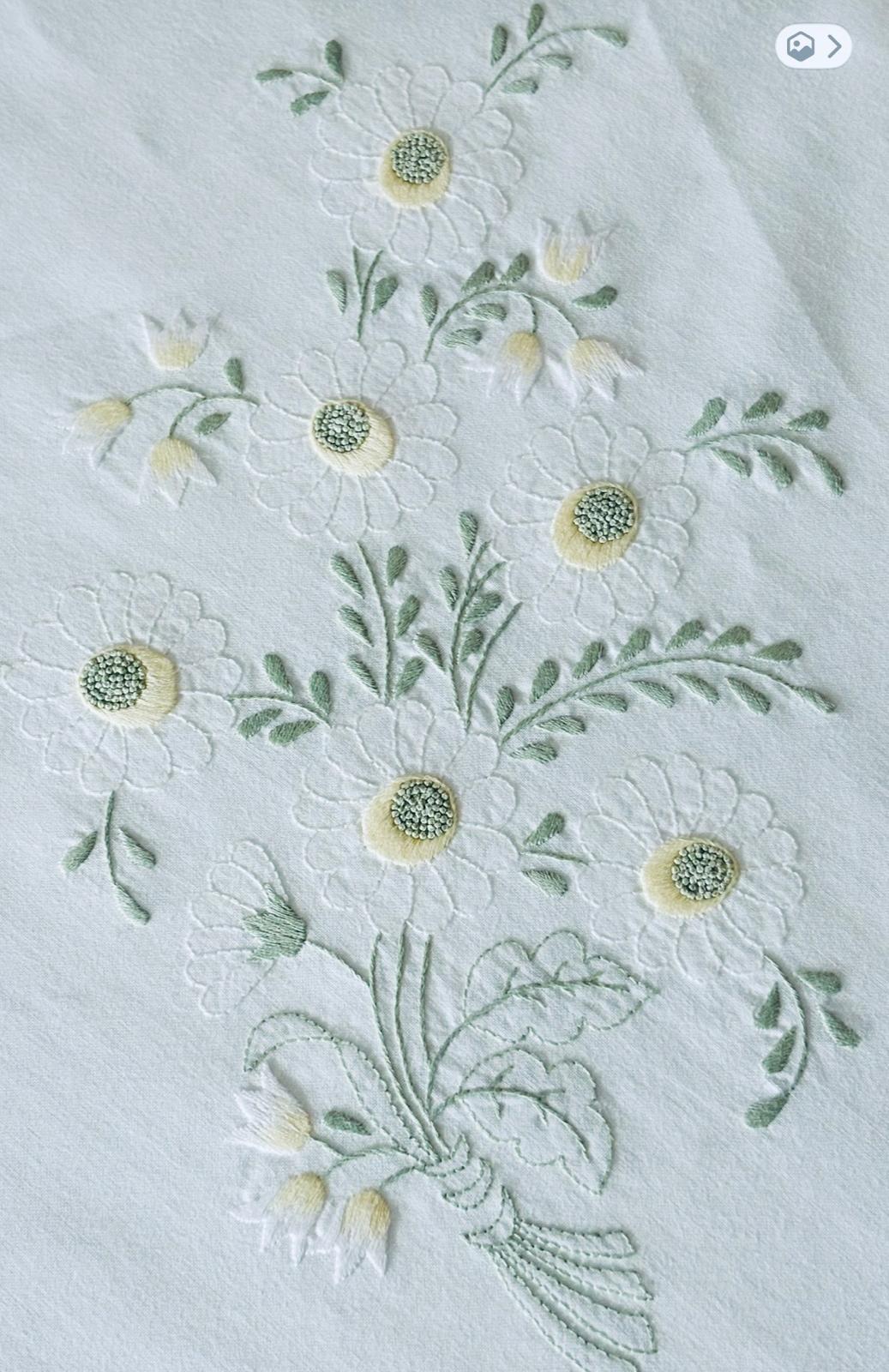 TOVAGLIA RETTANGOLARE PURO COTONE BIANCO RICAMO A MANO PUNTO PIENO CM 170x270  (CML)