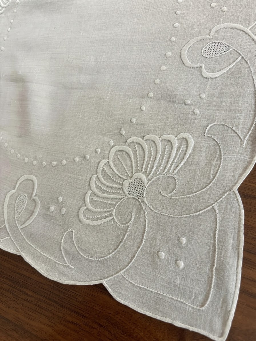 CENTRO ARREDO PURO LINO BIANCO RETTANGOLARE CM  40x83 ( @.classic.rett)